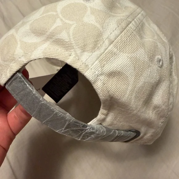 Coach Light Beige Monogram Hat - Picture 2 of 7